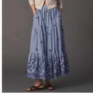 Mille Paola Ruffle Maxi Skirt  Large BNWT